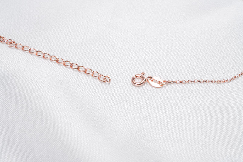 Rose Gold Adjustable Rolo Chain with Spring Ring Clasp - Loose Pearl jewelry wholesale