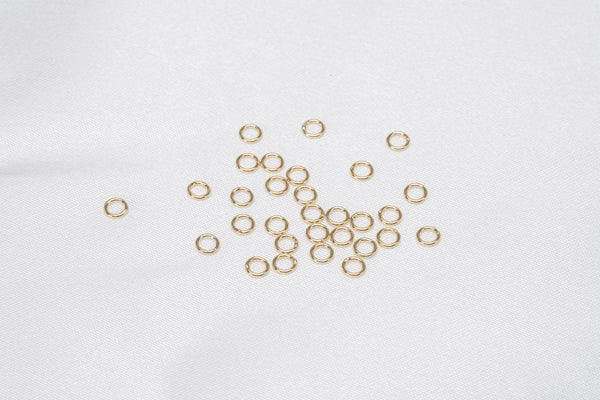 30pcs Closed Jump ring Gold Plating Findings - Loose Pearl jewelry wholesale