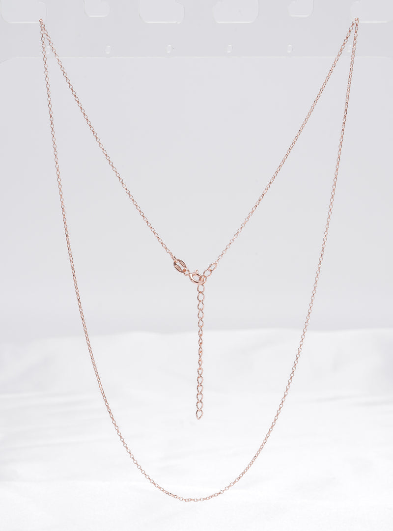 Rose Gold Adjustable Rolo Chain with Spring Ring Clasp - Loose Pearl jewelry wholesale