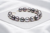 17pcs "Blooming" Cherry Mix Bracelet - Semi-Baroque 8-10mm AAA Quality Tahitian Pearl - Loose Pearl jewelry wholesale