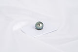 Olive Green Single Pearl - Round 13.3mm AA quality Tahitian Pearl - Loose Pearl jewelry wholesale