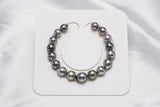 17pcs "Blooming" Cherry Mix Bracelet - Semi-Baroque 8-10mm AAA Quality Tahitian Pearl - Loose Pearl jewelry wholesale