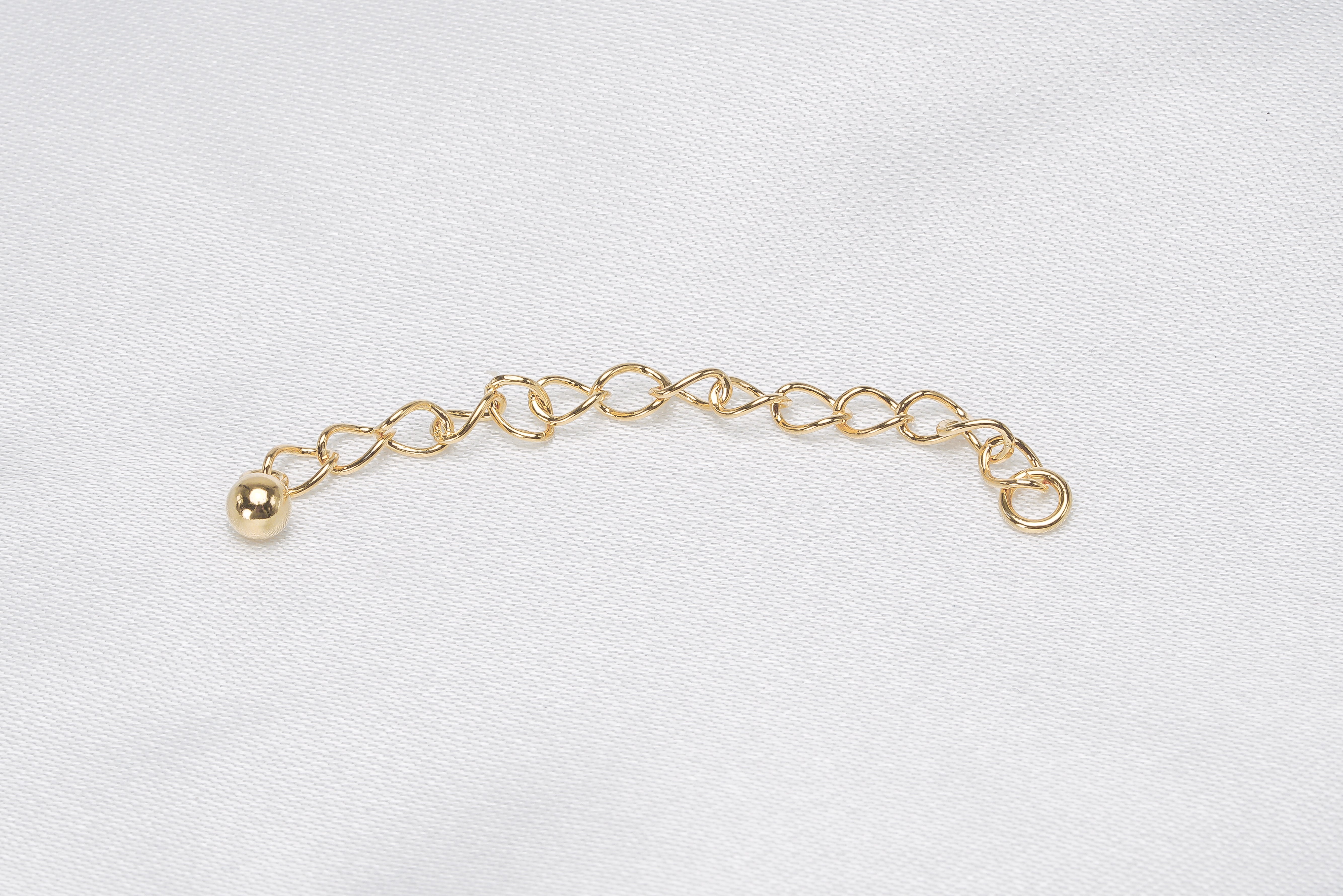 5pcs Extender Ball Gold Plating Findings - Loose Pearl jewelry wholesale