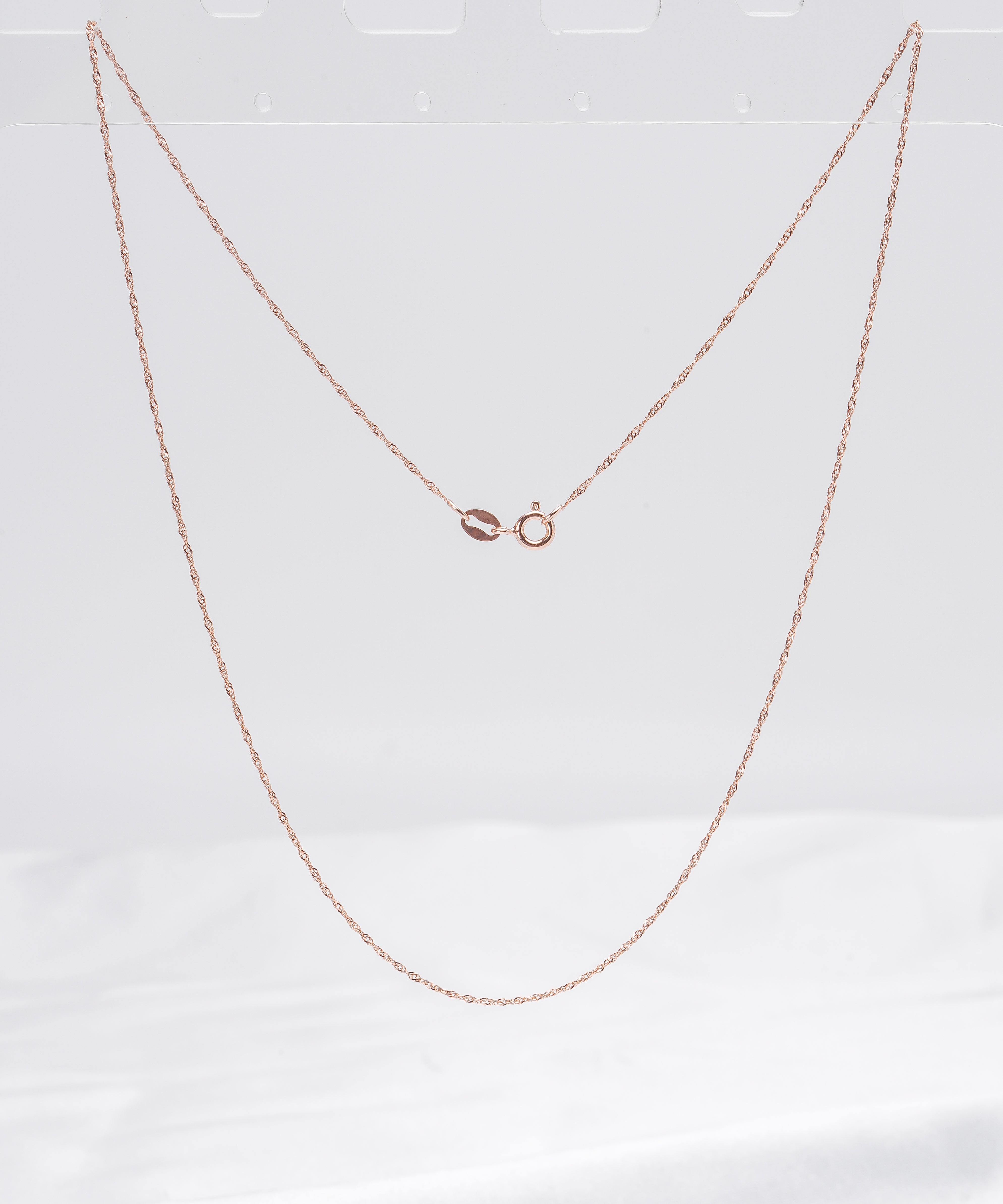 Rose Gold Rope Chain with Spring Ring Clasp - Loose Pearl jewelry wholesale