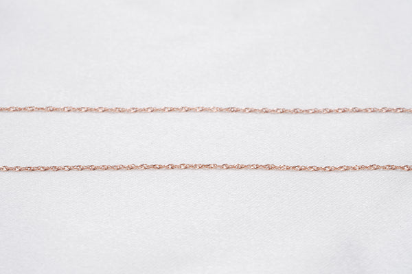 Rose Gold Rope Chain with Spring Ring Clasp - Loose Pearl jewelry wholesale