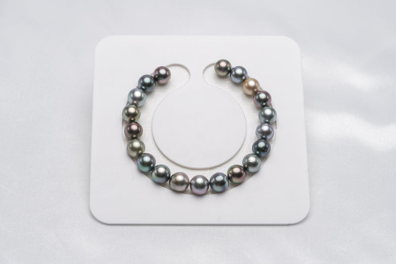 20pcs "Farm" Shinny Multi Bracelet - Semi-Round/Near-Round 8mm AAA/AA quality Tahitian Pearl - Loose Pearl jewelry wholesale