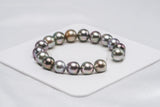 17pcs "Amigo" Pastel Bracelet - Semi-Baroque 10mm AAA/AA quality Tahitian Pearl - Loose Pearl jewelry wholesale
