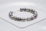 17pcs "Stir" Light Mix Bracelet - Semi-Baroque 8mm AAA/AA quality Tahitian Pearl - Loose Pearl jewelry wholesale