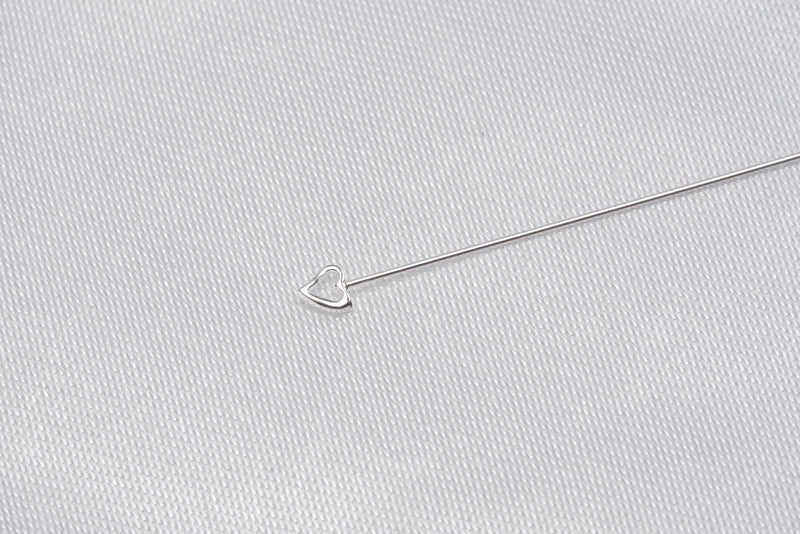 20pcs Heart Shape Head Pin Findings - Loose Pearl jewelry wholesale