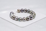 17pcs "Marathon" Pastel Bracelet - Semi-Baroque 10-12mm AAA/AA quality Tahitian Pearl - Loose Pearl jewelry wholesale