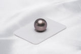 Brown Single Pearl - Round 14.3mm TOP quality Tahitian Pearl - Loose Pearl jewelry wholesale