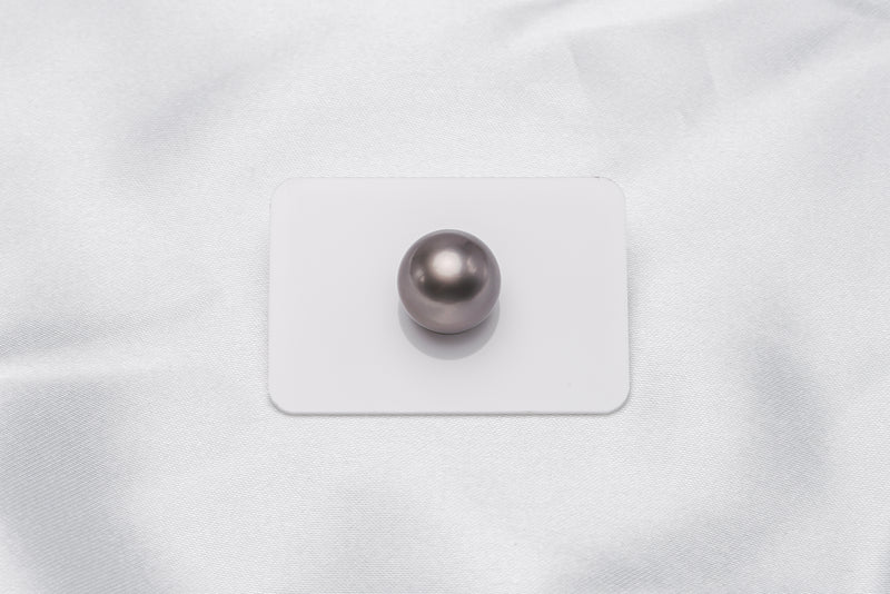 Brown Single Pearl - Round 14.3mm TOP quality Tahitian Pearl - Loose Pearl jewelry wholesale