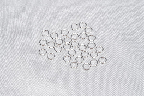30pcs Closed Jump Ring 925 Sterling Silver Findings - Loose Pearl jewelry wholesale