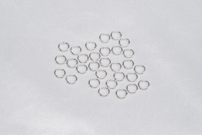 30pcs Closed Jump Ring 925 Sterling Silver Findings - Loose Pearl jewelry wholesale