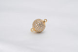 Magnetic Clasp Brass Gold Plating DFK569 - Loose Pearl jewelry wholesale