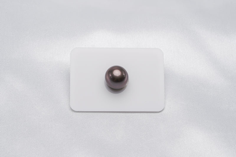 Brown Single Pearl - Semi-Round 12.5mm TOP quality Tahitian Pearl - Loose Pearl jewelry wholesale