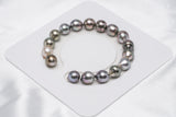 17pcs "Actual" Pastel Bracelet - Semi-Baroque 9mm AAA/AA quality Tahitian Pearl - Loose Pearl jewelry wholesale