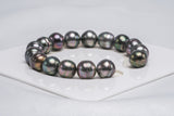 16pcs "Coming" Dark Cherry Mix Bracelet - Circle 10-11mm AAA/AA quality Tahitian Pearl - Loose Pearl jewelry wholesale