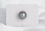 Grey Purple Single Pearl - Round 13.1mm AAA quality Tahitian Pearl - Loose Pearl jewelry wholesale