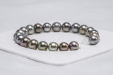 21pcs "Awake" Pastel Bracelet - Round/Semi-Round 8mm AAA/AA/A quality Tahitian Pearl - Loose Pearl jewelry wholesale