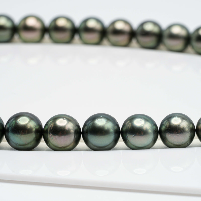 44pcs Green Mix 9-10mm - RSR AA Quality Tahitian Pearl Necklace NL1320