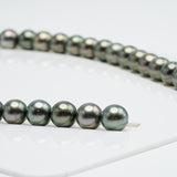 44pcs Green Mix 9-10mm - RSR AA Quality Tahitian Pearl Necklace NL1320