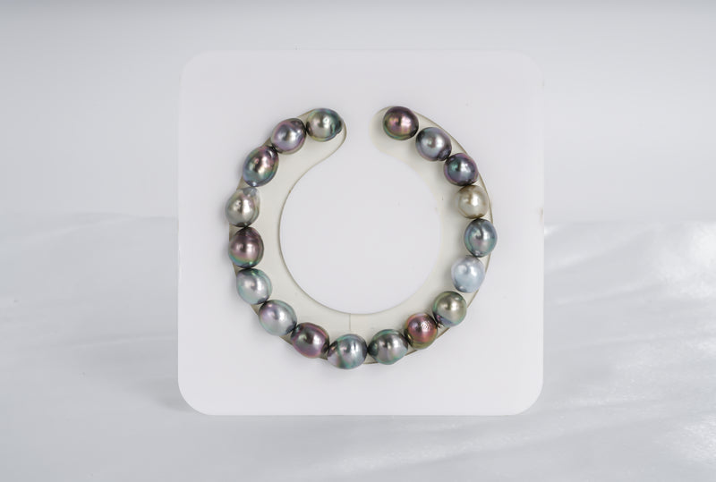 18pcs "Remember" Multi Bracelet - Baroque 9mm AAA/AA/A quality Tahitian Pearl - Loose Pearl jewelry wholesale