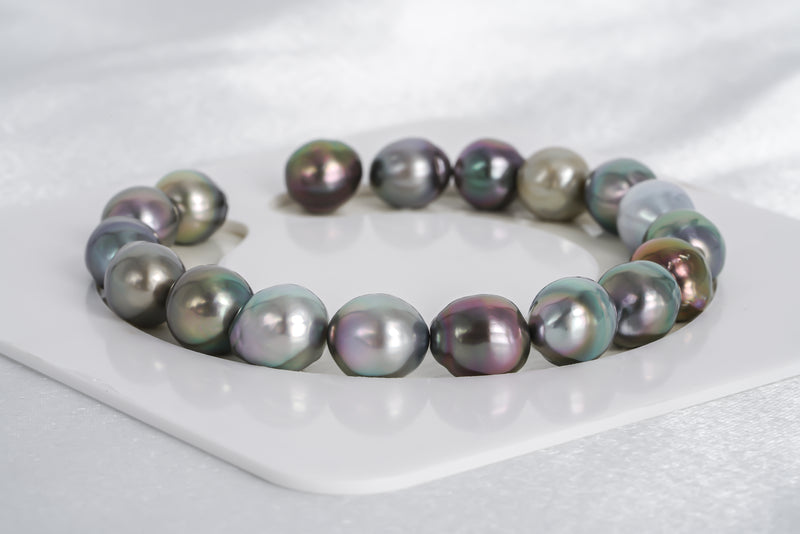 18pcs "Remember" Multi Bracelet - Baroque 9mm AAA/AA/A quality Tahitian Pearl - Loose Pearl jewelry wholesale