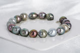 18pcs "Remember" Multi Bracelet - Baroque 9mm AAA/AA/A quality Tahitian Pearl - Loose Pearl jewelry wholesale