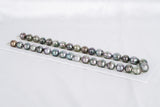 37pcs "Liberty" Mix Color Necklace - Circle 9-13mm AAA/AA quality Tahitian Pearl - Loose Pearl jewelry wholesale