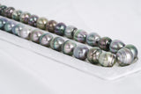 37pcs "Liberty" Mix Color Necklace - Circle 9-13mm AAA/AA quality Tahitian Pearl - Loose Pearl jewelry wholesale