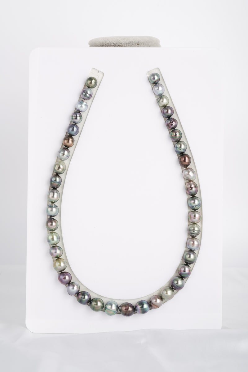 41pcs Multi Color Necklace - SB/CL 9-10mm AAA/AA quality Tahitian Pearl - Loose Pearl jewelry wholesale