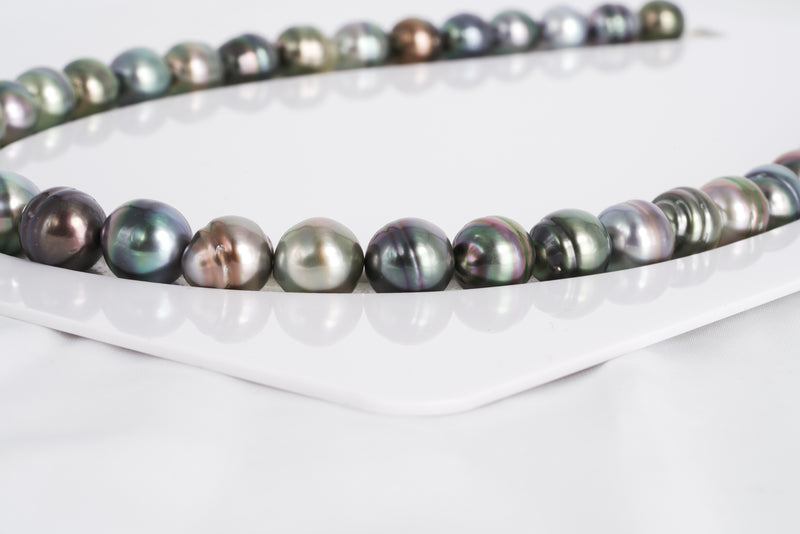 41pcs Multi Color Necklace - SB/CL 9-10mm AAA/AA quality Tahitian Pearl - Loose Pearl jewelry wholesale