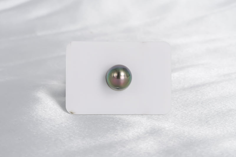 Blue Green Pink Single Pearl - Round/Semi-Round 12mm AAA quality Tahitian Pearl - Loose Pearl jewelry wholesale