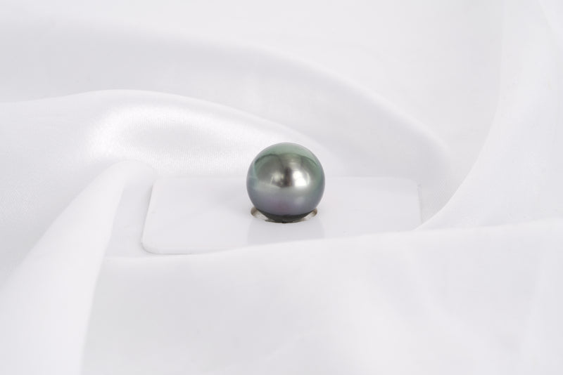 Green Cherry Single Pearl - Drop 14.4mm AA quality Tahitian Pearl - Loose Pearl jewelry wholesale