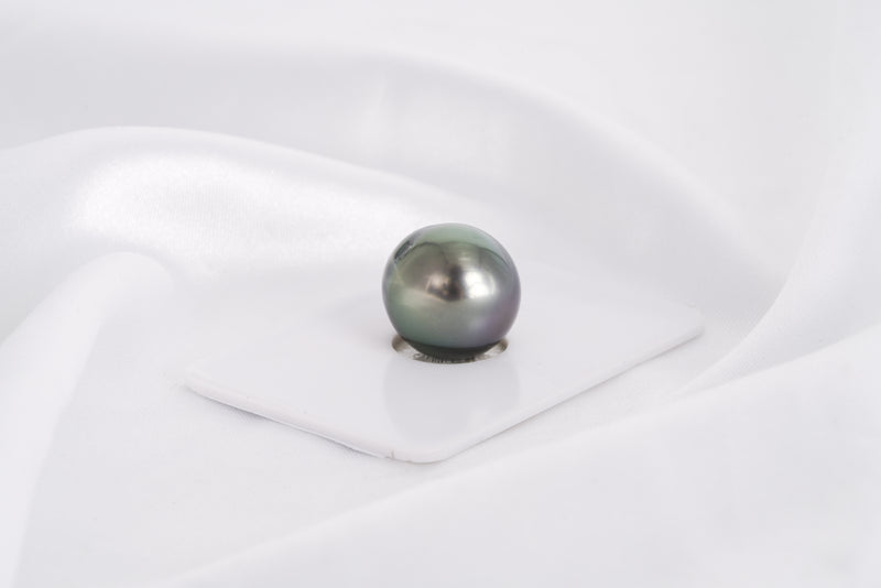 Green Cherry Single Pearl - Drop 14.4mm AA quality Tahitian Pearl - Loose Pearl jewelry wholesale