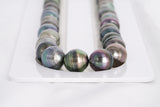 43pcs "Destiny" Green Mix Necklace - Circle 8-10mm AAA quality Tahitian Pearl - Loose Pearl jewelry wholesale