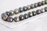 43pcs "Destiny" Green Mix Necklace - Circle 8-10mm AAA quality Tahitian Pearl - Loose Pearl jewelry wholesale
