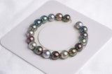 19pcs "SunFlower" Multi Bracelet - Near-Round 9mm AA/A quality Tahitian Pearl - Loose Pearl jewelry wholesale