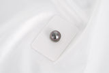 Dark Cherry Single Pearl - Semi-Round 12.5mm AAA quality Tahitian Pearl - Loose Pearl jewelry wholesale