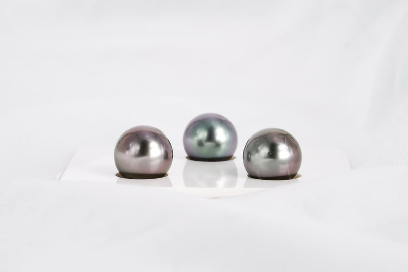 Mix Trio Set - R/SR 11mm AAA quality Tahitian Pearl - Loose Pearl jewelry wholesale
