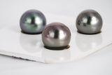 Mix Trio Set - R/SR 11mm AAA quality Tahitian Pearl - Loose Pearl jewelry wholesale