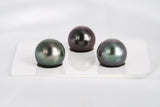 Mix Trio Set - Round 11-12mm TOP quality Tahitian Pearl - Loose Pearl jewelry wholesale