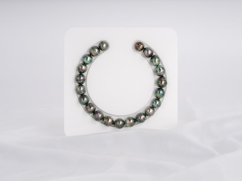 21pcs Peacock Bracelet - Circle 8-9mm AAA/AA quality Tahitian Pearl - Loose Pearl jewelry wholesale