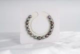 17pcs "Chervey" Cherry Mix Bracelet - R/SR 8-10mm AAA/AA quality Tahitian Pearl - Loose Pearl jewelry wholesale