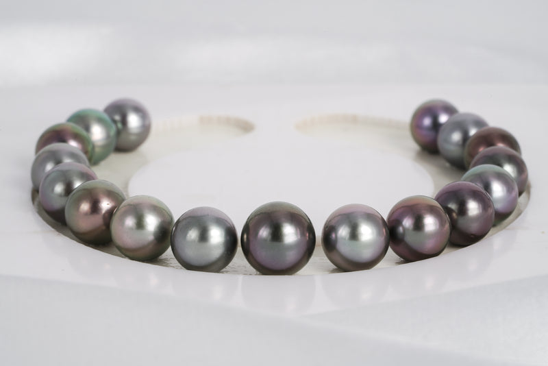 17pcs "Chervey" Cherry Mix Bracelet - R/SR 8-10mm AAA/AA quality Tahitian Pearl - Loose Pearl jewelry wholesale