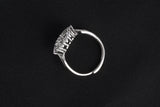 Rhodium Plating Ring for Single Pearl Flexible size - Loose Pearl jewelry wholesale