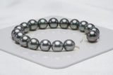 18pcs "De Vil" Fading Bracelet - Round/Semi-Round 9mm AAA quality Tahitian Pearl - Loose Pearl jewelry wholesale