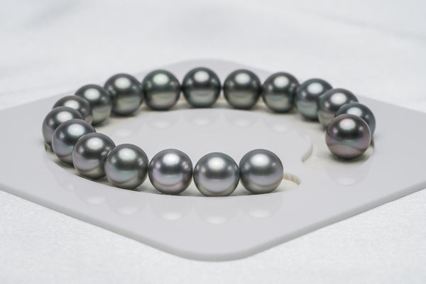 18pcs "De Vil" Fading Bracelet - Round/Semi-Round 9mm AAA quality Tahitian Pearl - Loose Pearl jewelry wholesale