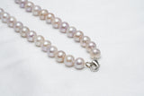 55pcs Fresh Water Pearl Necklace - Near-Round 7-8mm A quality - Loose Pearl jewelry wholesale